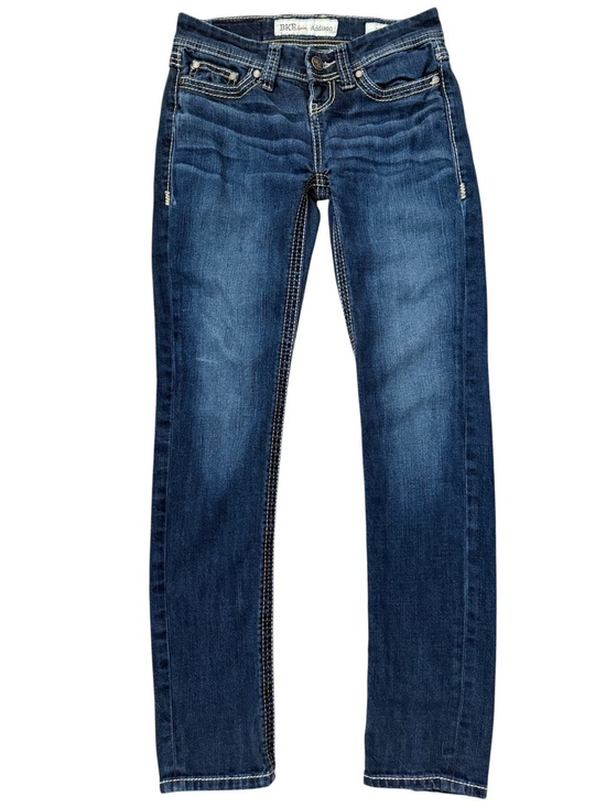 BKE Denim - BKE Addison Low Rise Jeans Women’s 25 Dark Wash Whispering Stretch Thick Stitch
